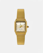 Montre Carrée à Bracelet en Maille Dorée - Montres - GG LUXE WATCH