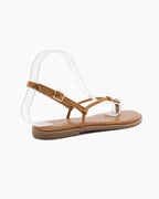 Sandale plate brides fines bijou central JOIA - Chaussures Femme - JOIA