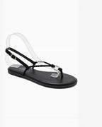 Sandale plate brides fines bijou central JOIA - Chaussures Femme - JOIA