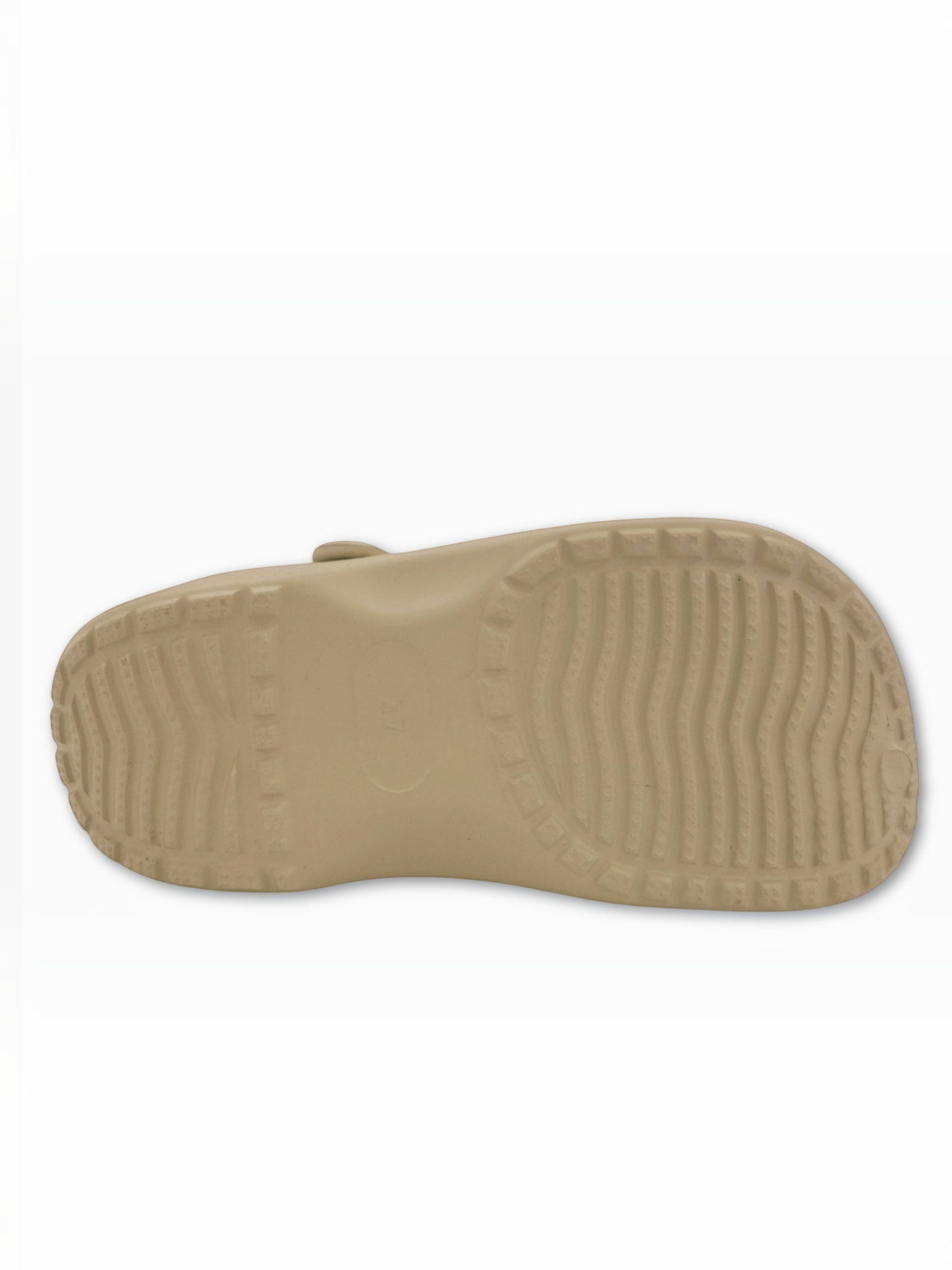 BROCK SUNSEA beige synthetic clog showing the textured non-slip sole design