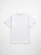 BROCK white premium cotton short sleeve t-shirt with a classic crew neck and minimalist design