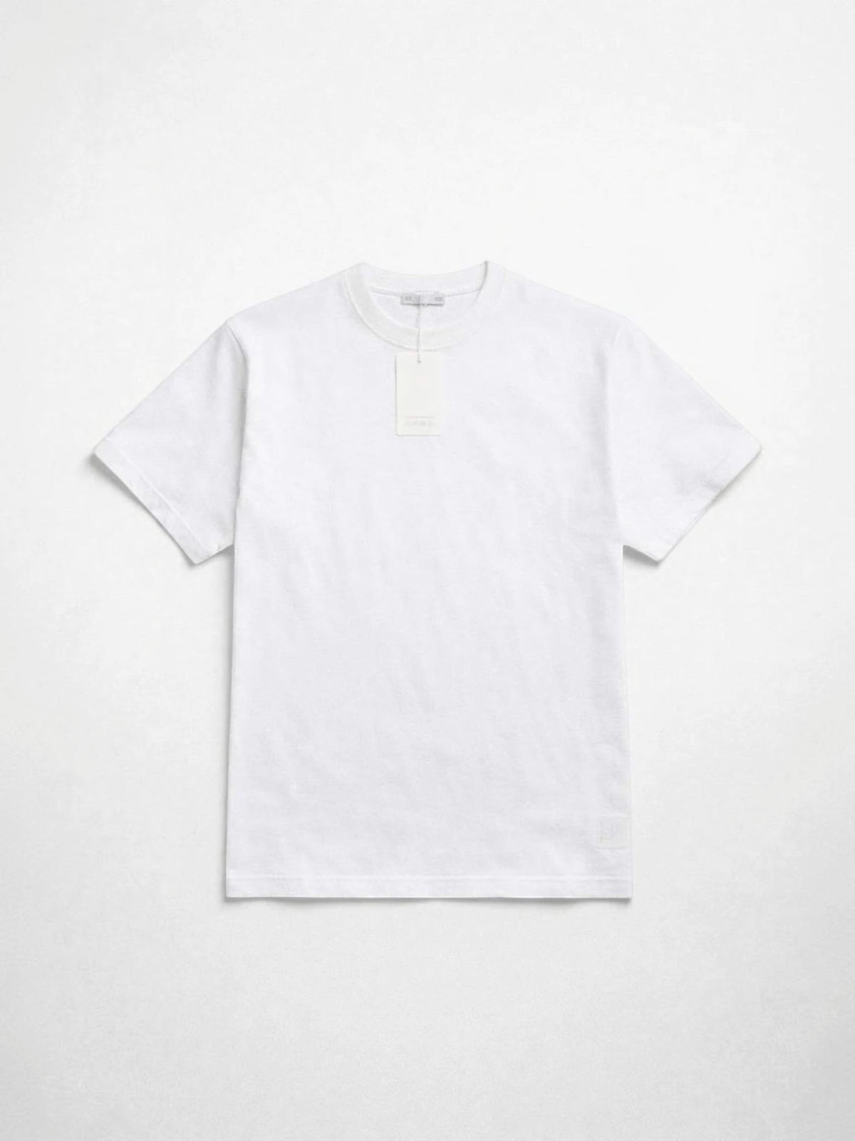 BROCK white premium cotton short sleeve t-shirt with a classic crew neck and minimalist design