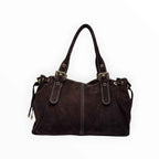 Sac Cuir Suédé à Lacets Large LOUISA LEE