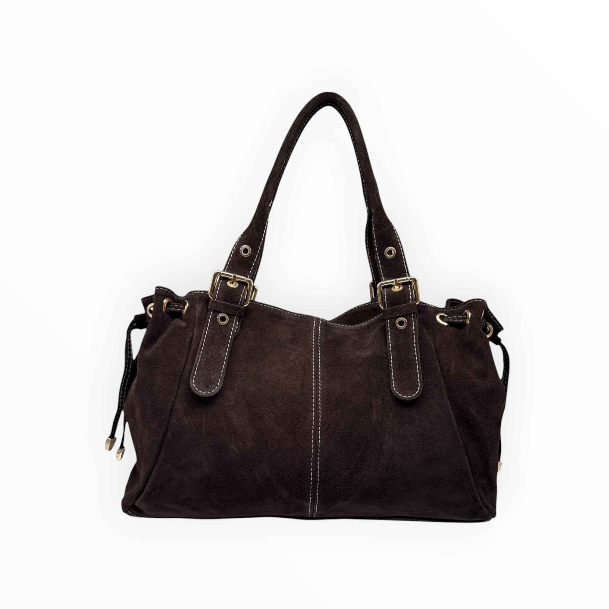 Sac Cuir Suédé à Lacets Large LOUISA LEE