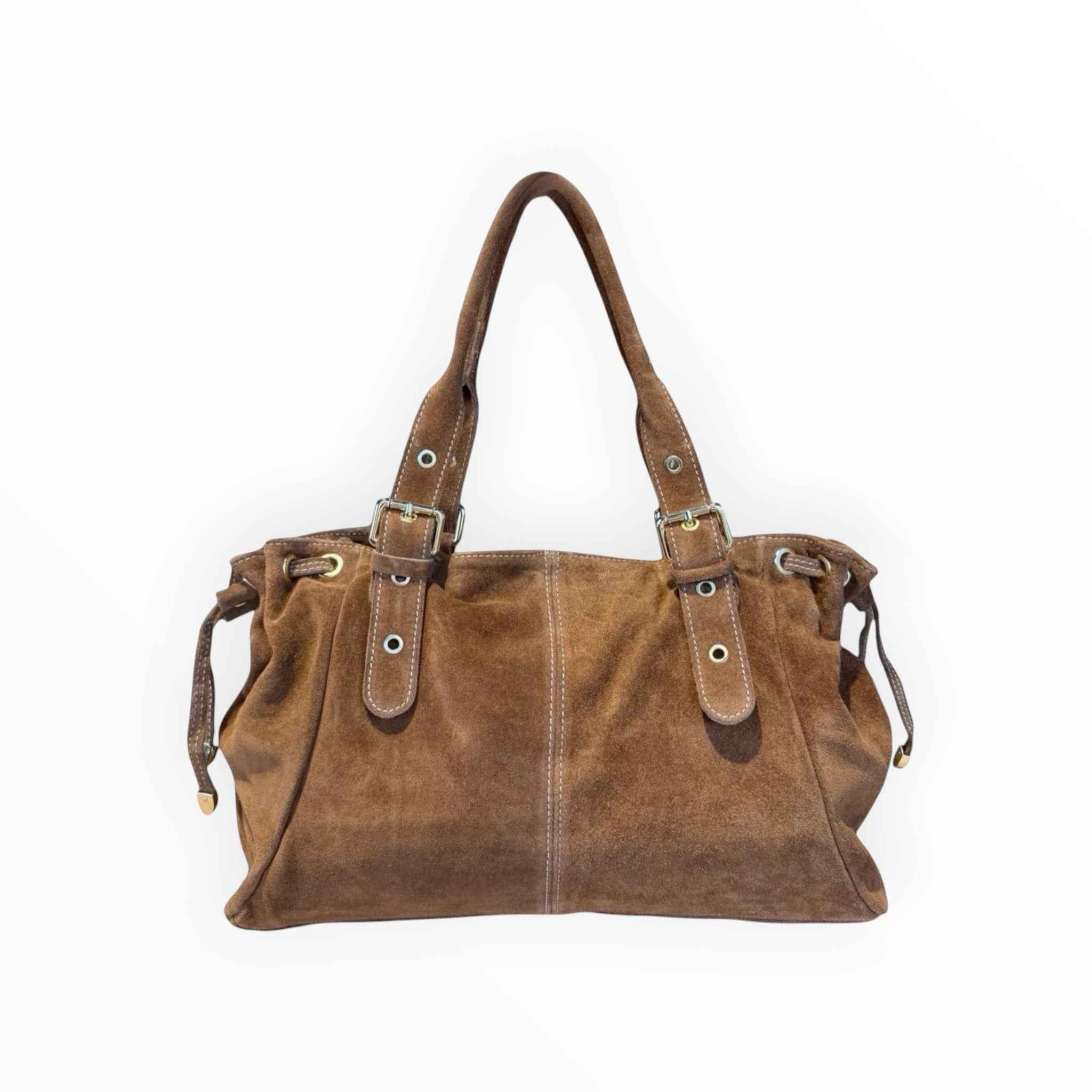 Sac Cuir Suédé à Lacets Large LOUISA LEE