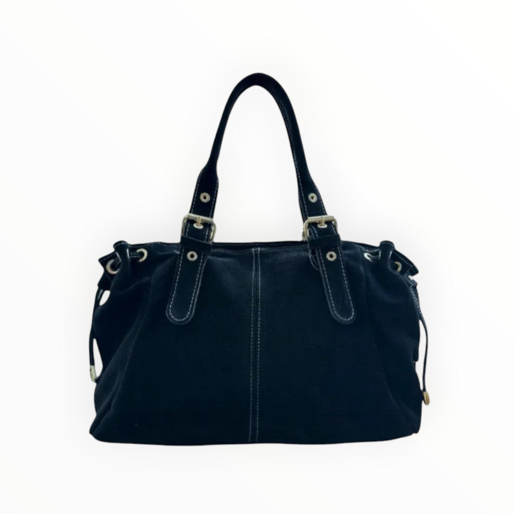 Sac Cuir Suédé à Lacets Large LOUISA LEE
