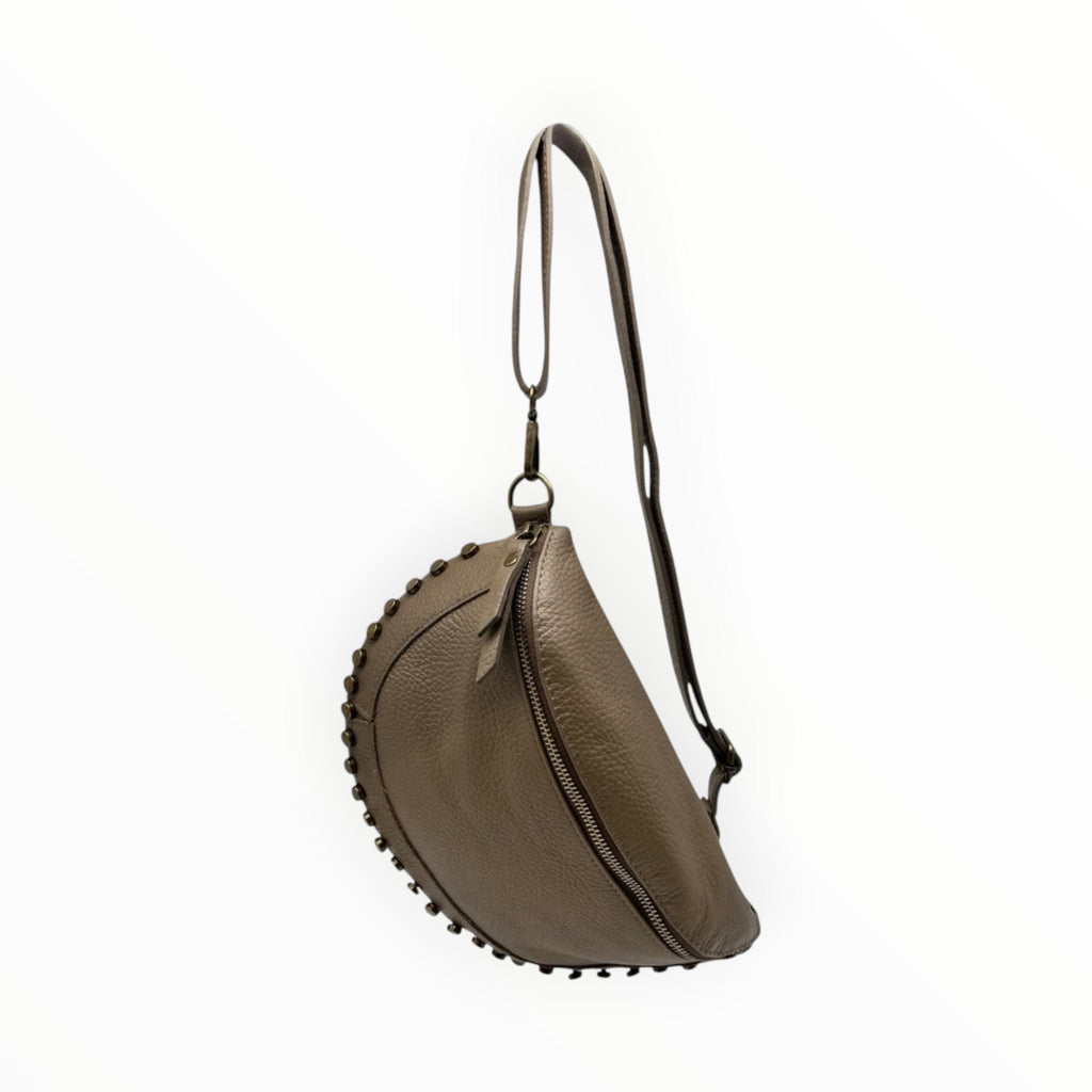 Sac Banane Cuir Grainé Clouté LOUISA LEE