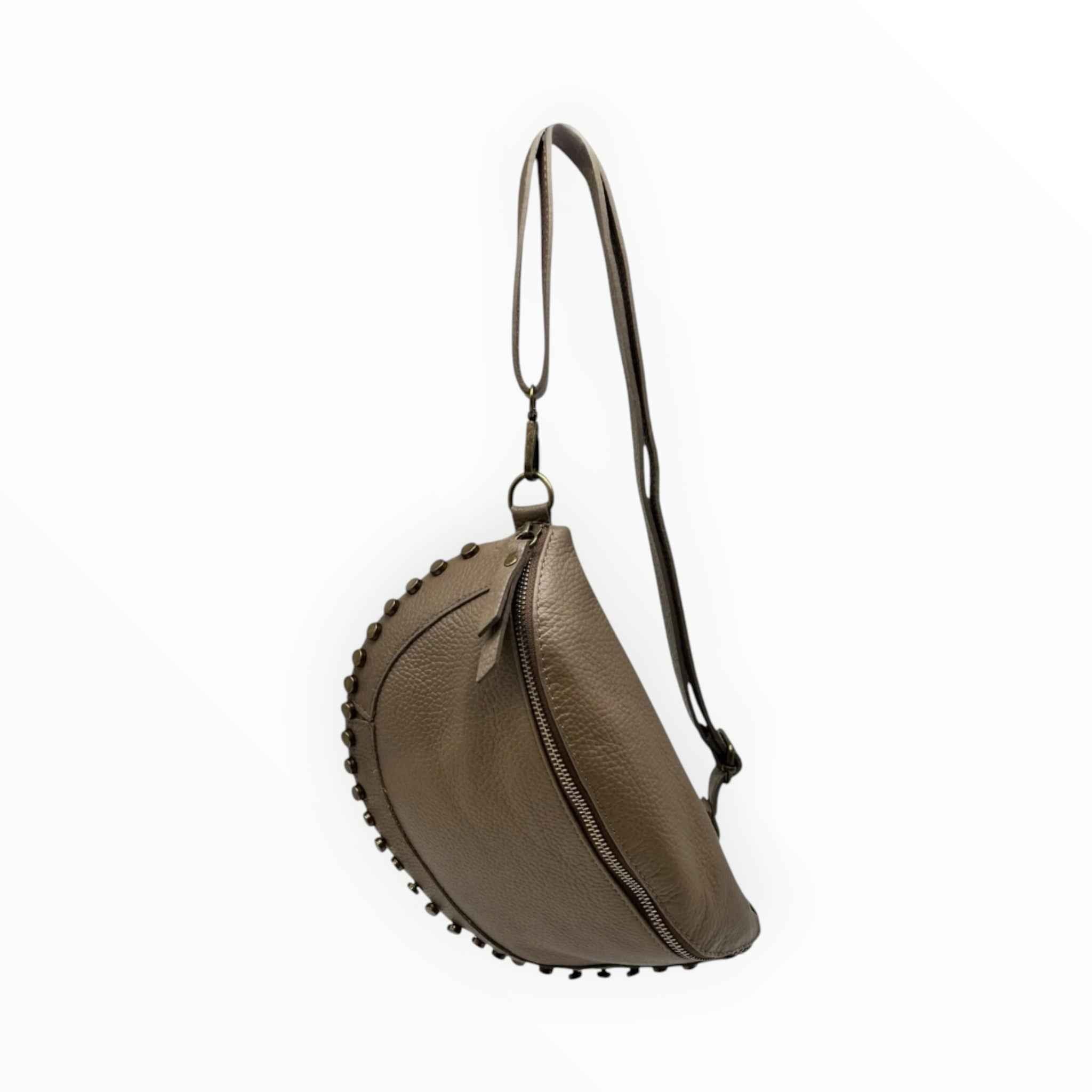 Sac Banane Cuir Grainé Clouté LOUISA LEE