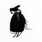 Sac Cuir Suédé Clouté Franges Capucine S LOUISA LEE - Sacs - LOUISA LEE