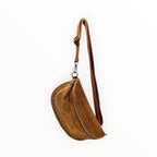 Sac Banane Cuir Suède Clouté Dion  LOUISA LEE