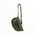 Sac Banane Cuir Suède Clouté Dion LOUISA LEE - Sacs - LOUISA LEE