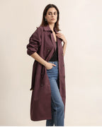 Trench long avec ceinture Attrait Paris