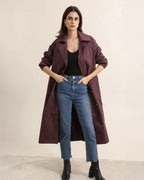 Trench long avec ceinture Attrait Paris
