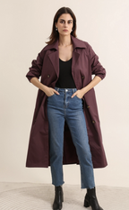 Trench long avec ceinture Attrait Paris