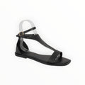 Sandale Plate Bout Carré Bride Boucle Cheville Simili Cuir – Cink-Me - Chaussure Femme - Cink-Me