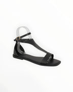 Sandale Plate Bout Carré Bride Boucle Cheville Simili Cuir – Cink-Me - Chaussure Femme - Cink-Me