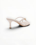 Mule Talon Fin Bride Tressée Cuir Synthétique – Joia Paris - Chaussure Femme - Joia Paris