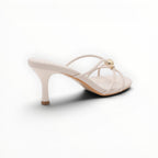 Mule Talon Fin Bride Tressée Cuir Synthétique – Joia Paris - Chaussure Femme - Joia Paris