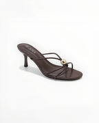 Mule Talon Fin Bride Tressée Cuir Synthétique – Joia Paris - Chaussure Femme - Joia Paris