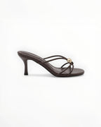 Mule Talon Fin Bride Tressée Cuir Synthétique – Joia Paris - Chaussure Femme - Joia Paris