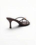 Mule Talon Fin Bride Tressée Cuir Synthétique – Joia Paris - Chaussure Femme - Joia Paris