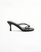 Mule Talon Fin Bride Tressée Cuir Synthétique – Joia Paris - Chaussure Femme - Joia Paris