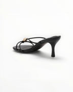 Mule Talon Fin Bride Tressée Cuir Synthétique – Joia Paris - Chaussure Femme - Joia Paris