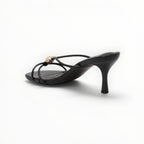 Mule Talon Fin Bride Tressée Cuir Synthétique – Joia Paris - Chaussure Femme - Joia Paris