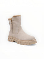 Bottines Fourrées Mi-Hautes Suédine – LADY GLORY - Chaussure Femme - LADY GLORY