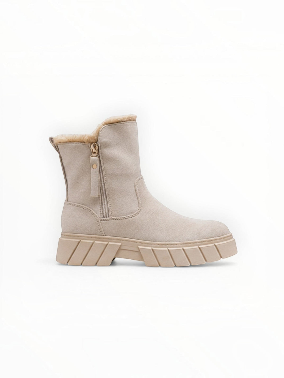 Bottines Fourrées Mi-Hautes Suédine – LADY GLORY - Chaussure Femme - LADY GLORY