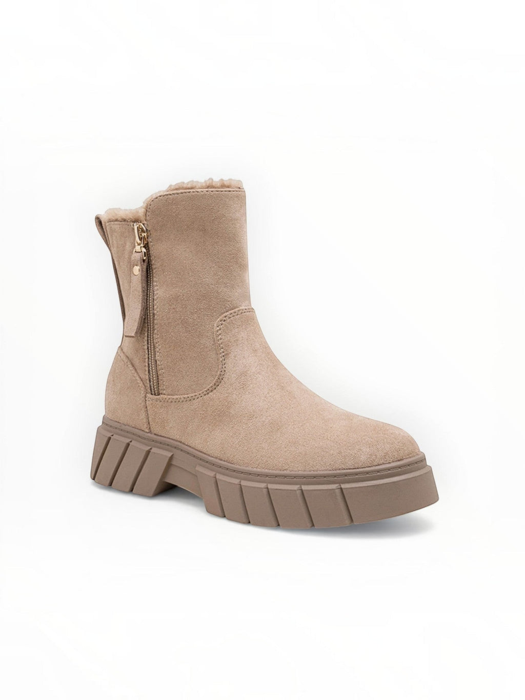 Bottines Fourrées Mi-Hautes Suédine – LADY GLORY - Chaussure Femme - LADY GLORY
