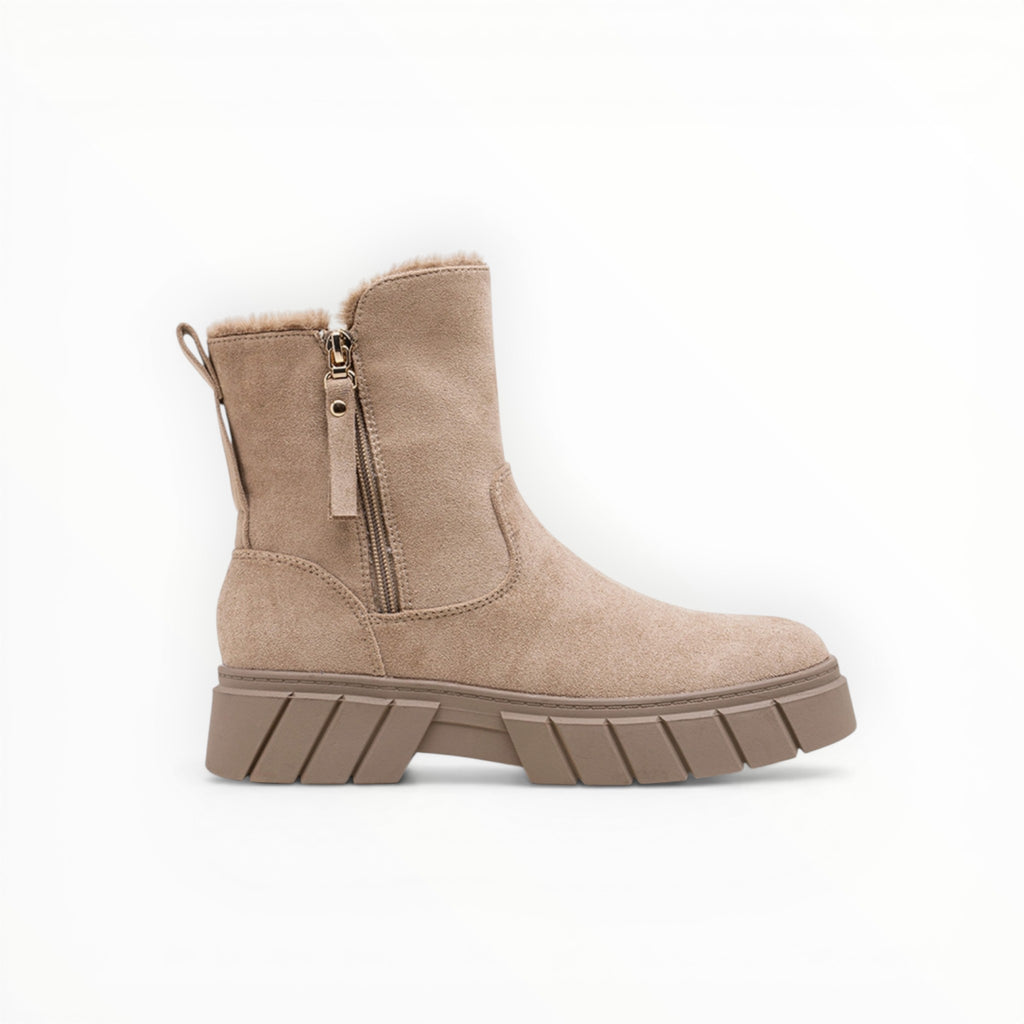 Bottines Fourrées Mi-Hautes Suédine – LADY GLORY - Chaussure Femme - LADY GLORY