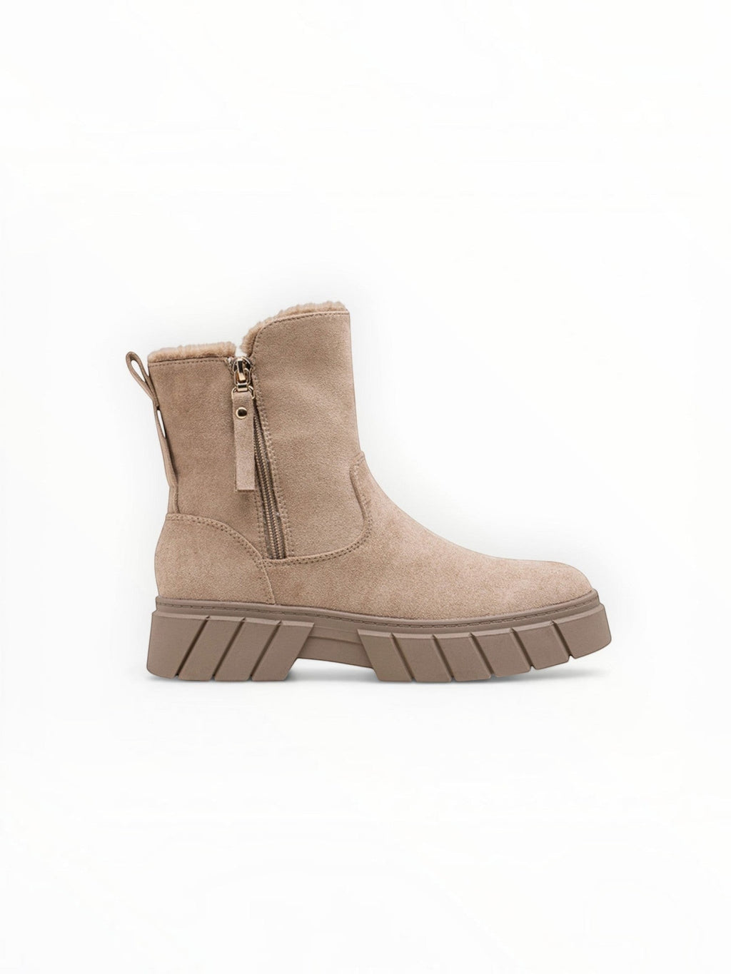 Bottines Fourrées Mi-Hautes Suédine – LADY GLORY - Chaussure Femme - LADY GLORY