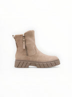 Bottines Fourrées Mi-Hautes Suédine – LADY GLORY - Chaussure Femme - LADY GLORY