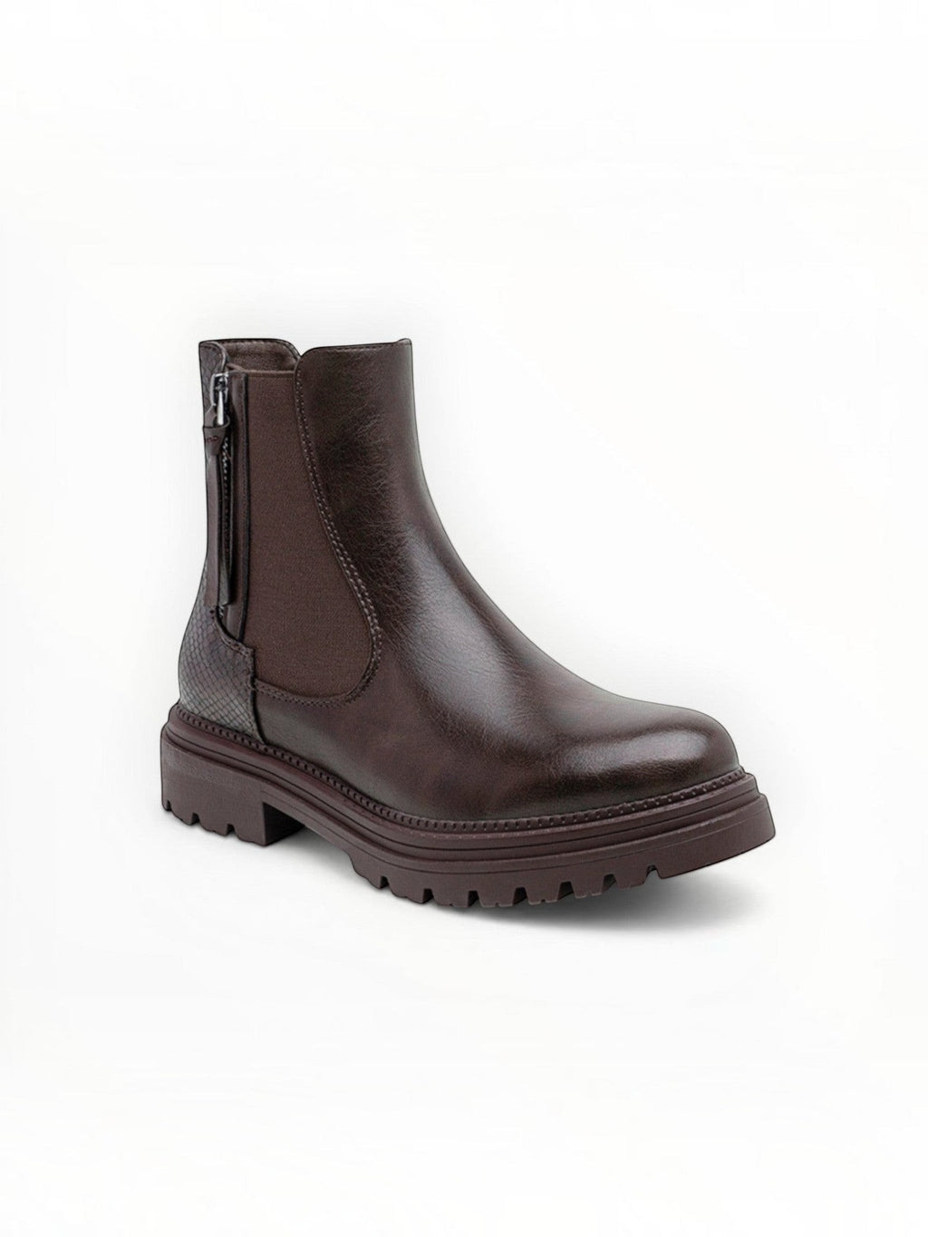 Bottines Métallisées Plateforme Frange Décorative Zip Latéral – LADY GLORY - Chaussure Femme - LADY GLORY
