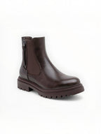 Bottines Métallisées Plateforme Frange Décorative Zip Latéral – LADY GLORY - Chaussure Femme - LADY GLORY