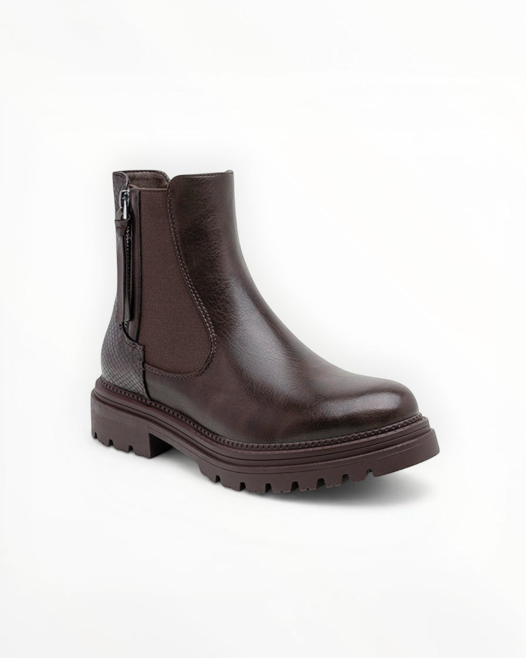 Bottines Métallisées Plateforme Frange Décorative Zip Latéral – LADY GLORY
