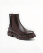 Bottines Métallisées Plateforme Frange Décorative Zip Latéral – LADY GLORY