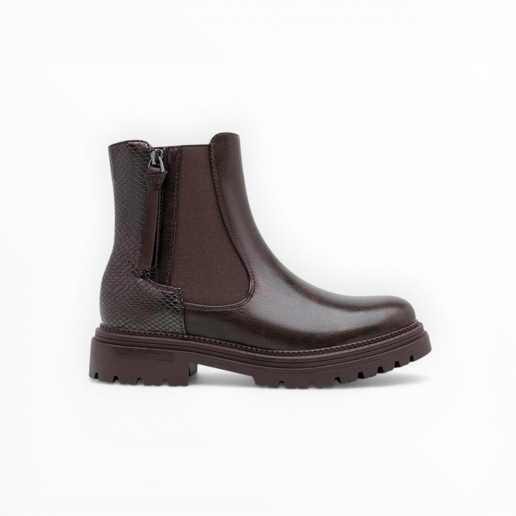 Bottines Métallisées Plateforme Frange Décorative Zip Latéral – LADY GLORY - Chaussure Femme - LADY GLORY
