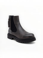 Bottines Métallisées Plateforme Frange Décorative Zip Latéral – LADY GLORY - Chaussure Femme - LADY GLORY