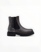 Bottines Métallisées Plateforme Frange Décorative Zip Latéral – LADY GLORY