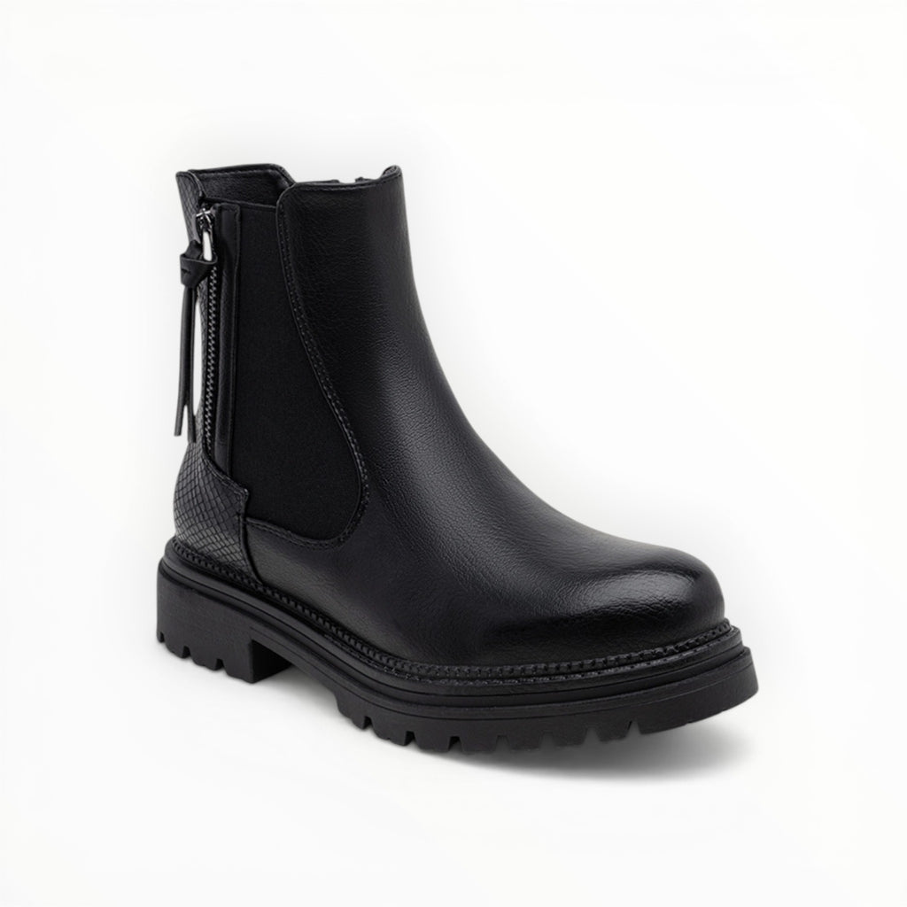 Bottines Métallisées Plateforme Frange Décorative Zip Latéral – LADY GLORY - Chaussure Femme - LADY GLORY
