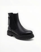 Bottines Métallisées Plateforme Frange Décorative Zip Latéral – LADY GLORY