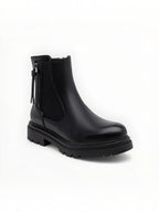 Bottines Métallisées Plateforme Frange Décorative Zip Latéral – LADY GLORY - Chaussure Femme - LADY GLORY