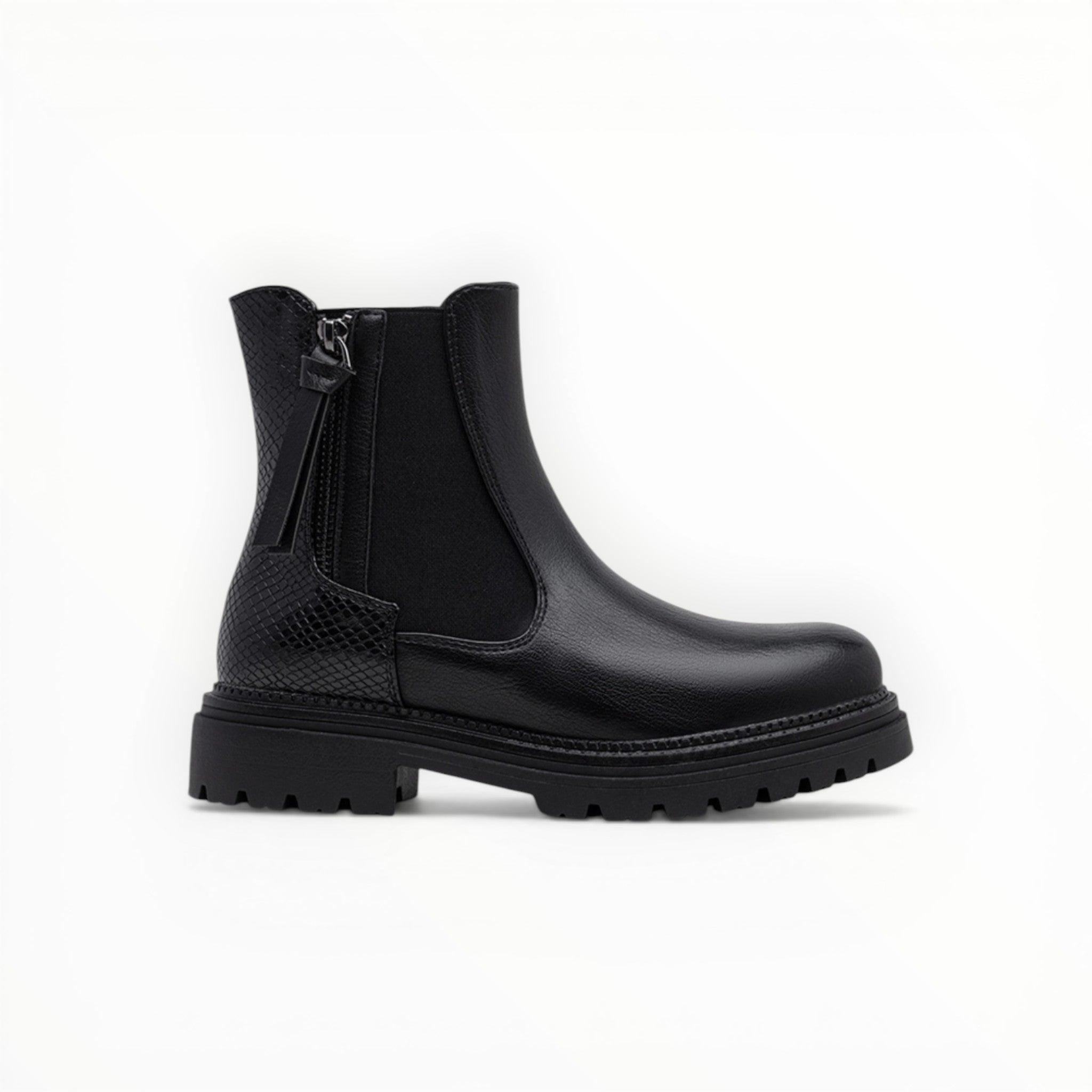 Bottines Métallisées Plateforme Frange Décorative Zip Latéral – LADY GLORY - Chaussure Femme - LADY GLORY