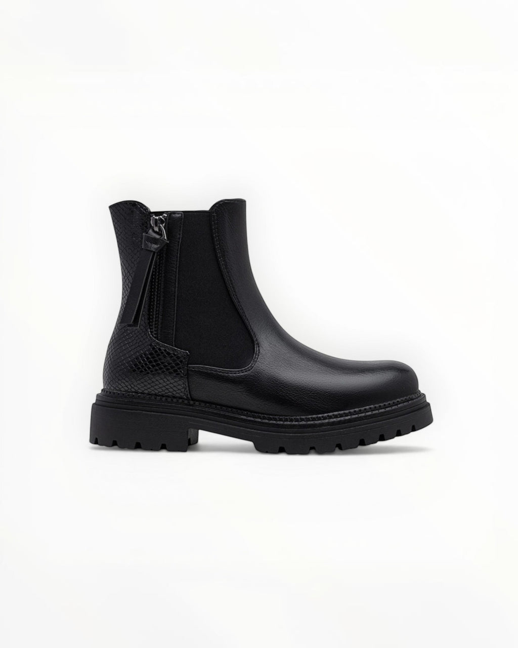 Bottines Métallisées Plateforme Frange Décorative Zip Latéral – LADY GLORY