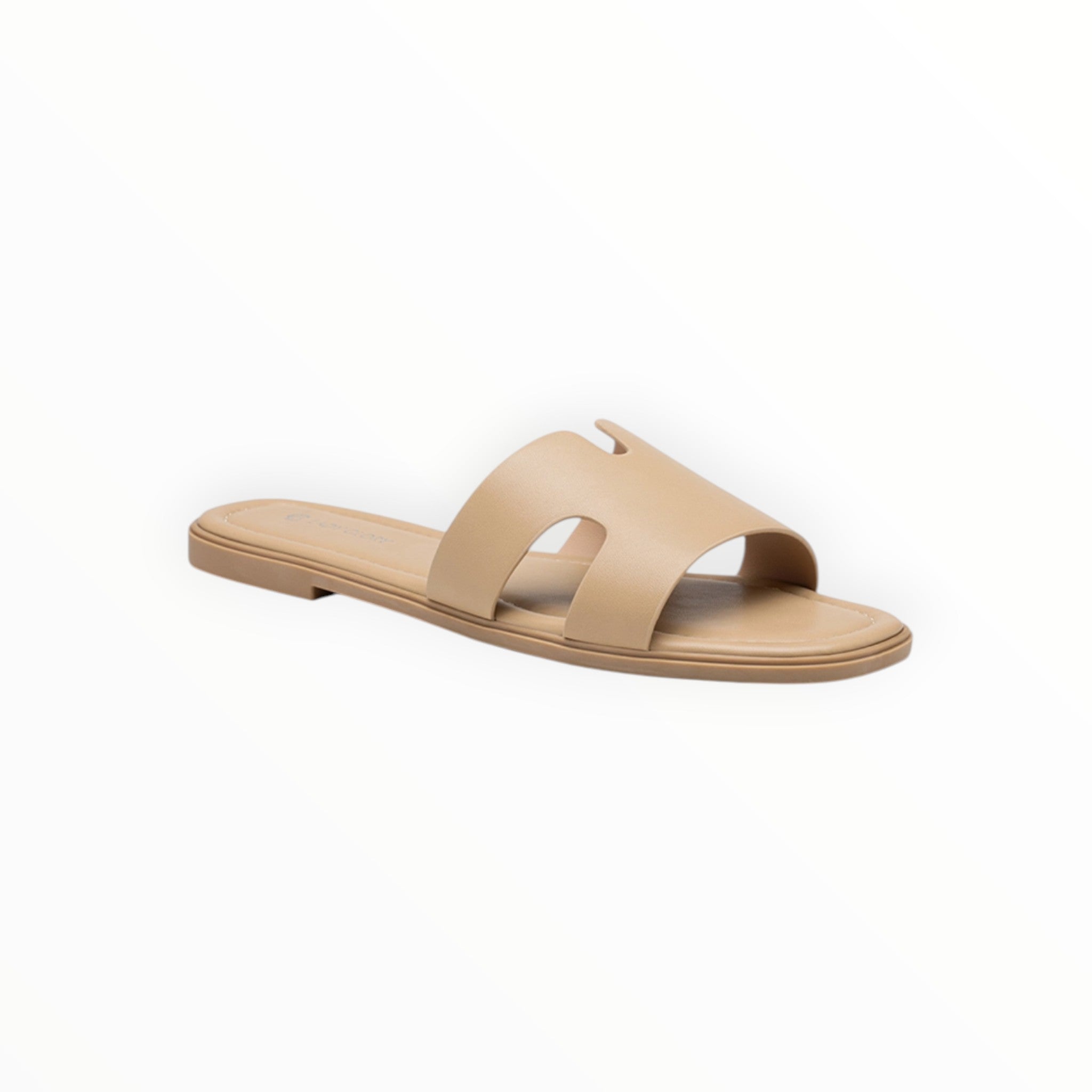 Mules Plates Minimalistes Bride Large Similicuir LADY GLORY - Chaussure Femme - LADY GLORY