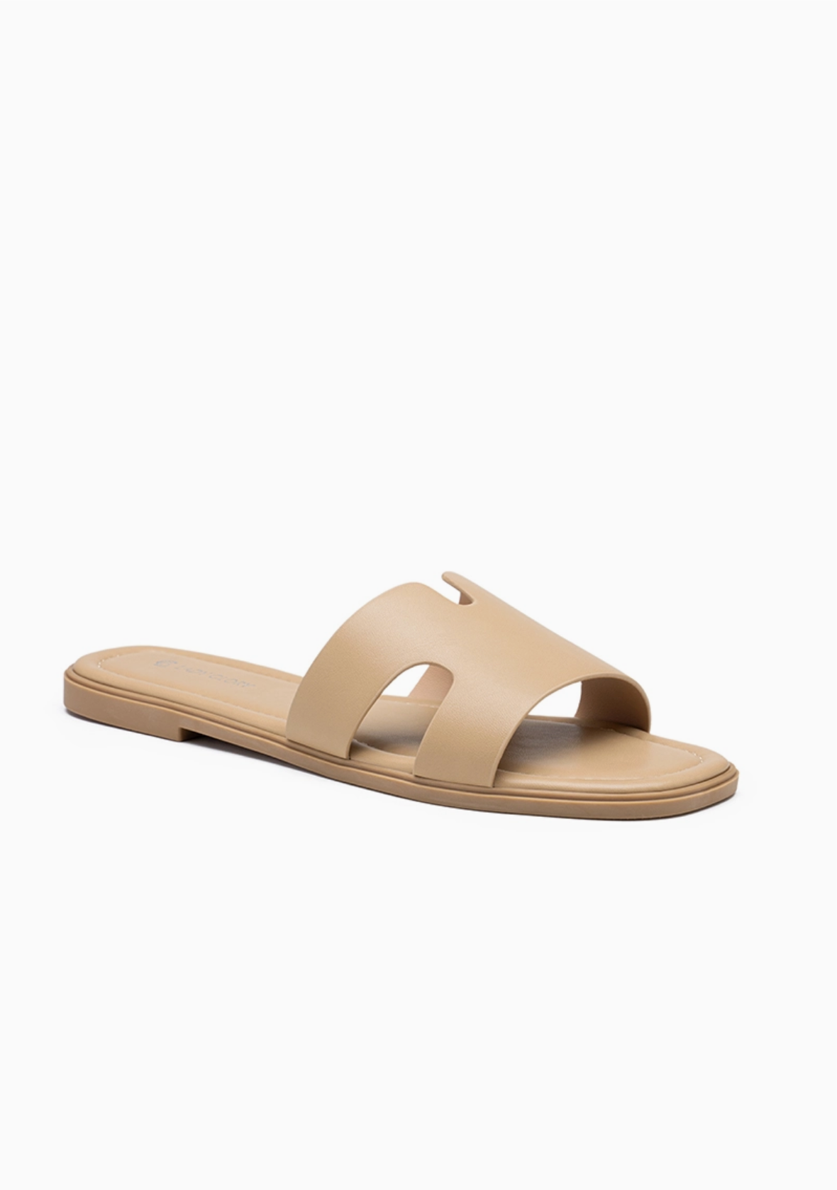 Mules Plates Minimalistes Bride Large Similicuir LADY GLORY