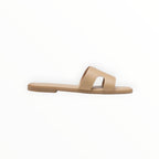 Mules Plates Minimalistes Bride Large Similicuir LADY GLORY - Chaussure Femme - LADY GLORY