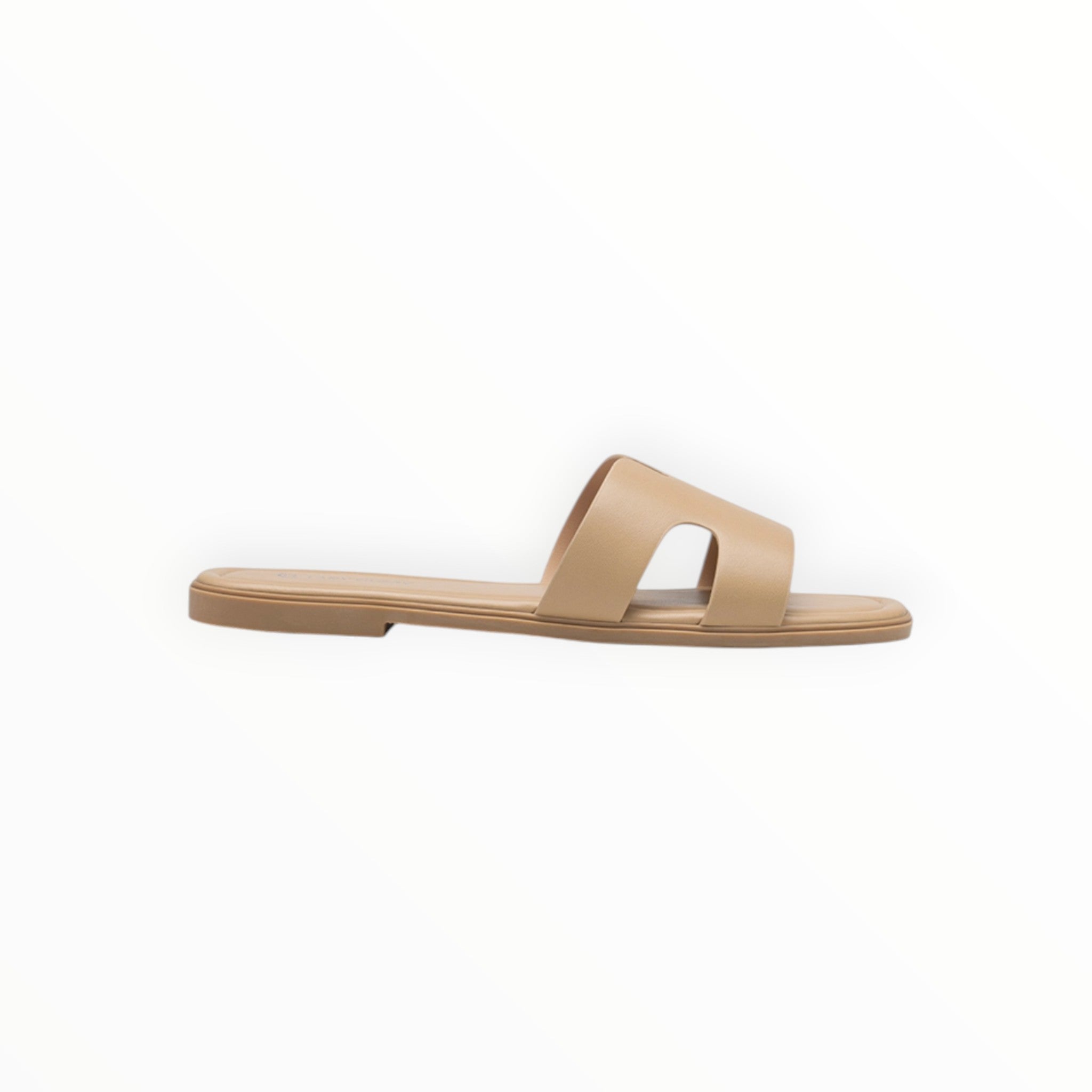 Mules Plates Minimalistes Bride Large Similicuir LADY GLORY - Chaussure Femme - LADY GLORY